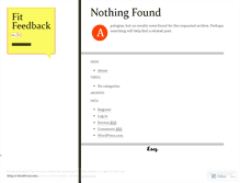Tablet Screenshot of fitfeedback.wordpress.com