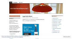 Desktop Screenshot of entreprenorshuset.wordpress.com