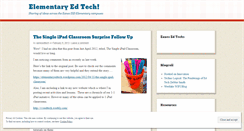 Desktop Screenshot of elementaryedtech.wordpress.com