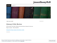 Tablet Screenshot of jmanthony818.wordpress.com