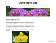 Tablet Screenshot of orchidsecrets.wordpress.com