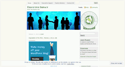 Desktop Screenshot of execimpact.wordpress.com