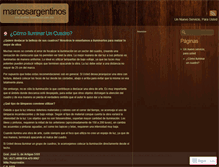 Tablet Screenshot of marcosargentinosblog.wordpress.com