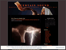 Tablet Screenshot of acertainsound.wordpress.com