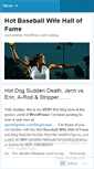 Mobile Screenshot of hotbaseballwifehalloffame.wordpress.com