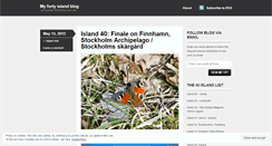 Desktop Screenshot of fortyislands.wordpress.com