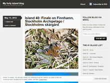Tablet Screenshot of fortyislands.wordpress.com