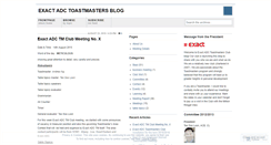 Desktop Screenshot of exactadctoastmasters.wordpress.com