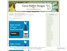 Tablet Screenshot of greenrabbitdesigns.wordpress.com