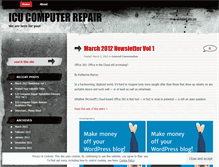 Tablet Screenshot of icucomputerrepair.wordpress.com