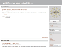 Tablet Screenshot of gridlife.wordpress.com