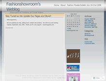 Tablet Screenshot of fashionshowroom.wordpress.com