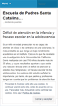 Mobile Screenshot of escueladepadressantacatalina.wordpress.com