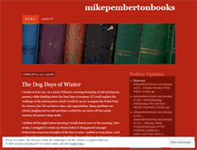 Tablet Screenshot of mikepembertonbooks.wordpress.com