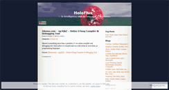 Desktop Screenshot of holoflux.wordpress.com