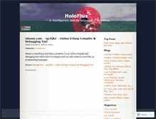 Tablet Screenshot of holoflux.wordpress.com