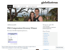 Tablet Screenshot of girlsthatrun.wordpress.com