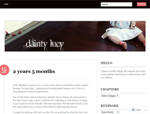 Tablet Screenshot of daintylucy.wordpress.com