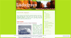 Desktop Screenshot of ladagreen.wordpress.com