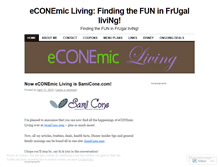 Tablet Screenshot of econemicliving.wordpress.com