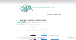 Desktop Screenshot of oneapponeday.wordpress.com