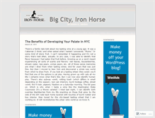 Tablet Screenshot of bigcityironhorse.wordpress.com