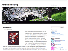 Tablet Screenshot of amberslittleblog.wordpress.com