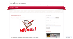 Desktop Screenshot of eunaomesubmeto.wordpress.com