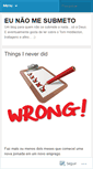 Mobile Screenshot of eunaomesubmeto.wordpress.com