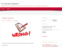 Tablet Screenshot of eunaomesubmeto.wordpress.com