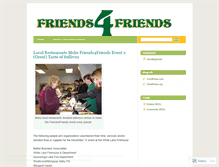 Tablet Screenshot of friends4friends.wordpress.com