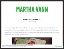 Tablet Screenshot of marthavann.wordpress.com