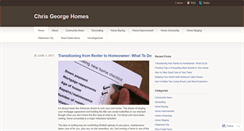 Desktop Screenshot of chrisgeorgehomes.wordpress.com