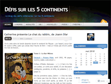 Tablet Screenshot of defis5continents.wordpress.com