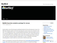 Tablet Screenshot of barbirdinc.wordpress.com