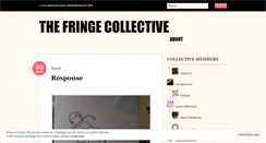 Desktop Screenshot of fringecollective.wordpress.com