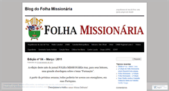 Desktop Screenshot of folhamissionaria.wordpress.com