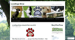 Desktop Screenshot of lovedogsshow.wordpress.com