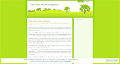 Desktop Screenshot of finetuneyourpc.wordpress.com