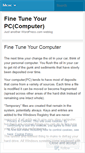 Mobile Screenshot of finetuneyourpc.wordpress.com