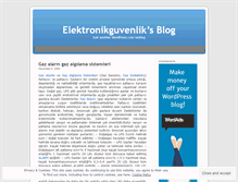 Tablet Screenshot of elektronikguvenlik.wordpress.com