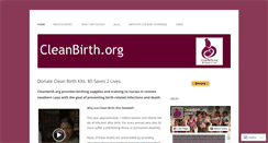 Desktop Screenshot of cleanbirthkits.wordpress.com