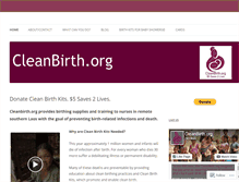 Tablet Screenshot of cleanbirthkits.wordpress.com