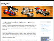 Tablet Screenshot of derbyday.wordpress.com