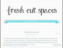 Tablet Screenshot of freshcutspaces.wordpress.com