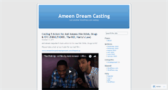 Desktop Screenshot of ameendream.wordpress.com