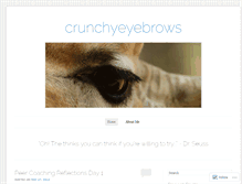 Tablet Screenshot of crunchyeyebrows.wordpress.com
