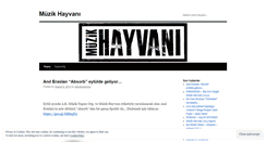 Desktop Screenshot of muzikhayvani.wordpress.com