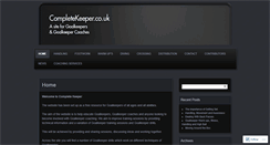 Desktop Screenshot of completekeeper.wordpress.com