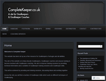 Tablet Screenshot of completekeeper.wordpress.com